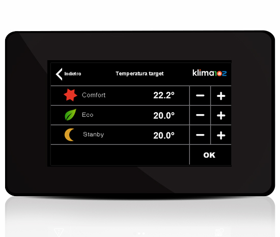 klima control display