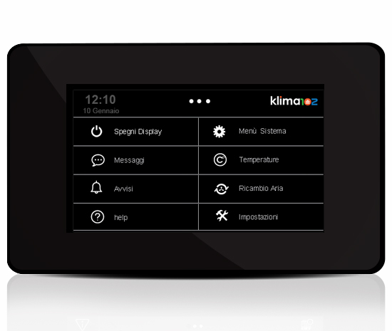 klima control display